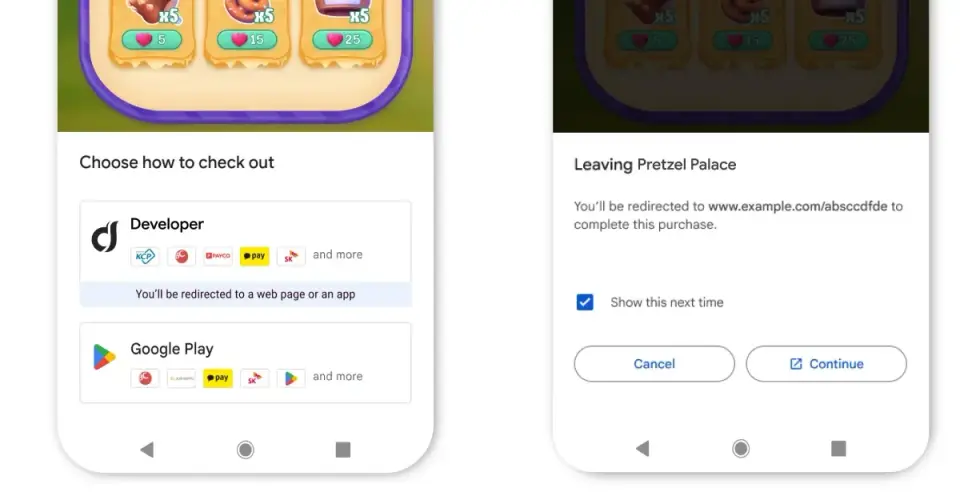 Google opens Play Store to outside payments with lower commissions for developers