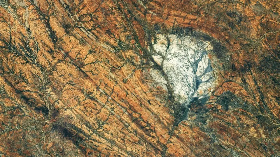 ISS Crew Captures Rare Lunar Rock Formation in Madagascar