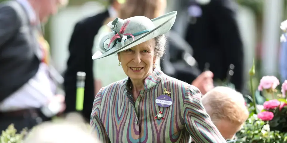 Princess Anne Shines at Royal Ascot Day One in a Kaleidoscopic Ensemble