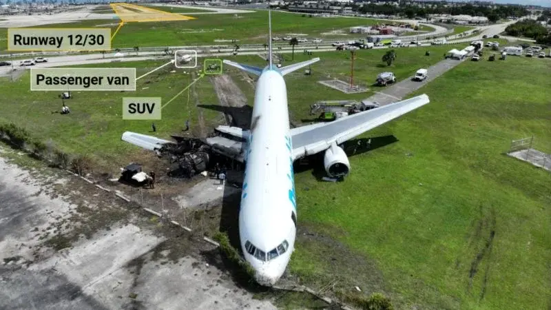 NTSB Report Reveals Amazon Cargo Jet Overshot Runway by 40% Before Deadly Miami Crash