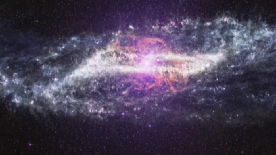 JWST marks four years with infrared portrait of Centaurus A's tumultuous core