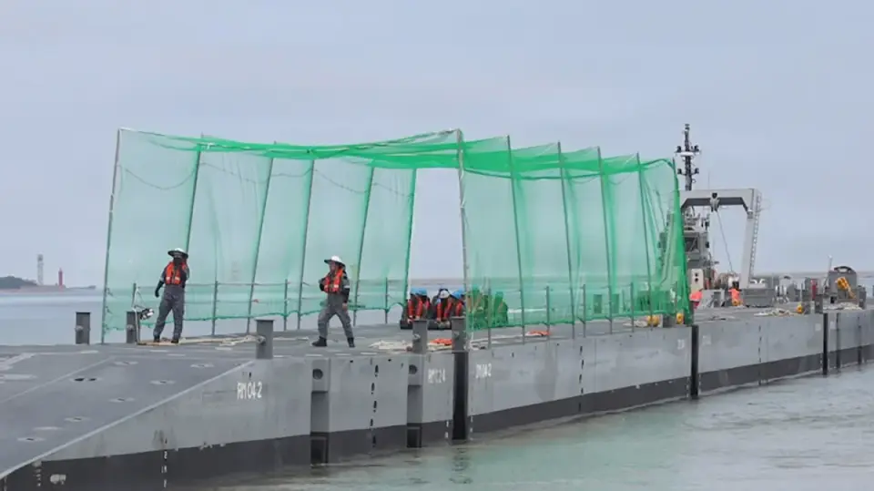 Marines Trial Anti-Drone Netting on Korean Logistics Platform