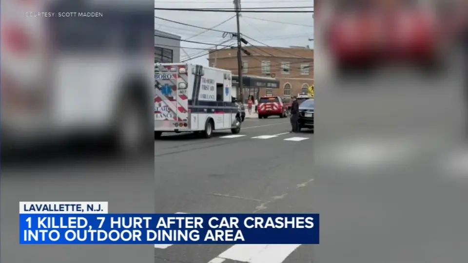 93-year-old driver plows SUV into Jersey Shore restaurant, killing 1, injuring 7