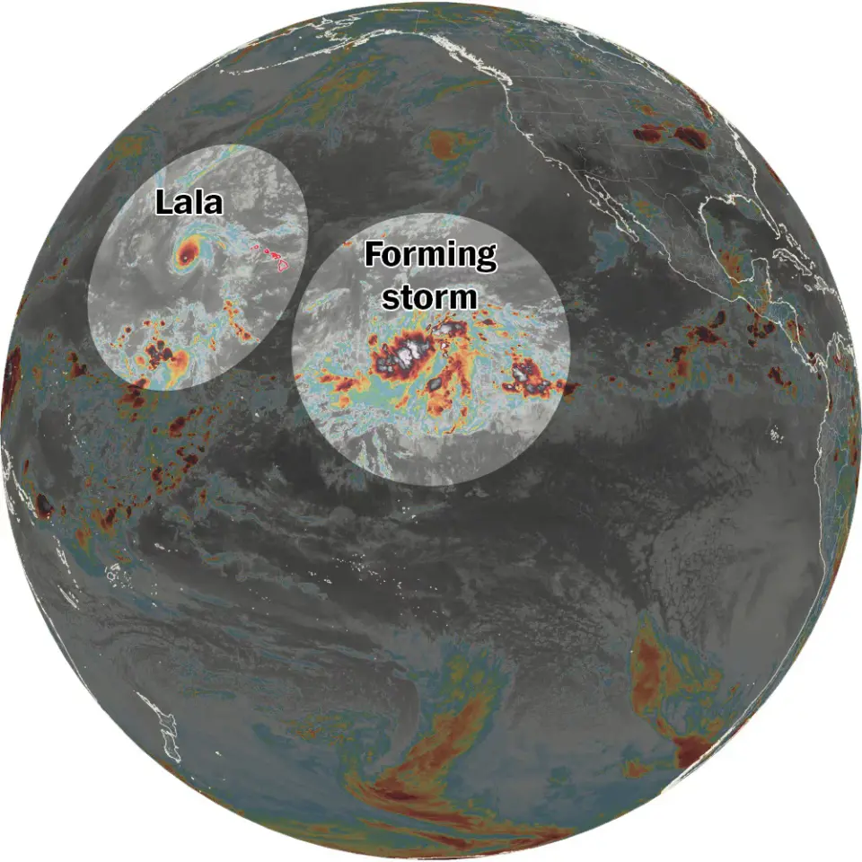 Hawaii Faces Chance of Fresh Tropical Storm This Weekend After Lala's Floods