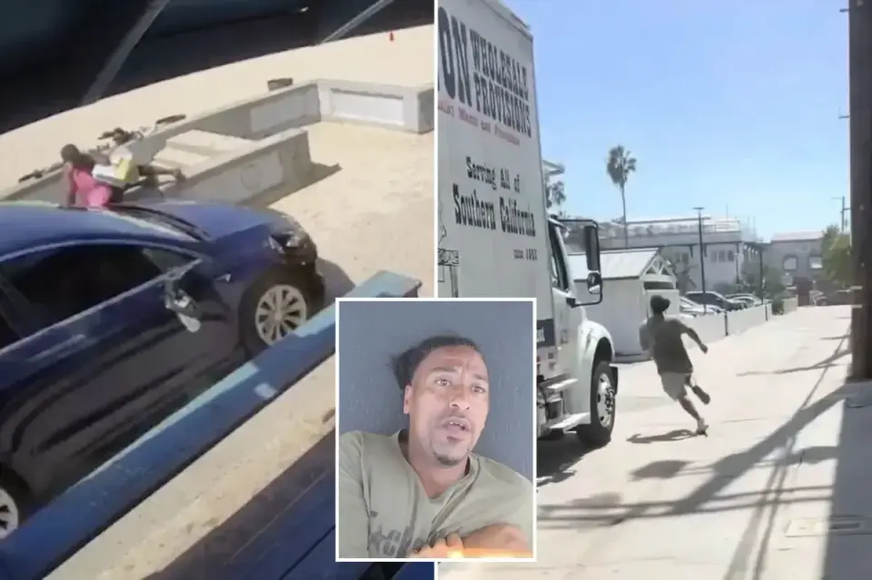 Stolen Tesla rampage on San Diego boardwalk injures woman; suspect with long rap sheet in custody