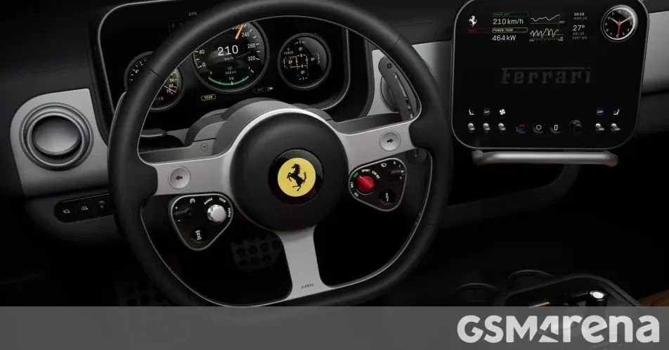 Ferrari Luce Debuts Hole-Punched OLED Cockpit Designed by Jony Ive