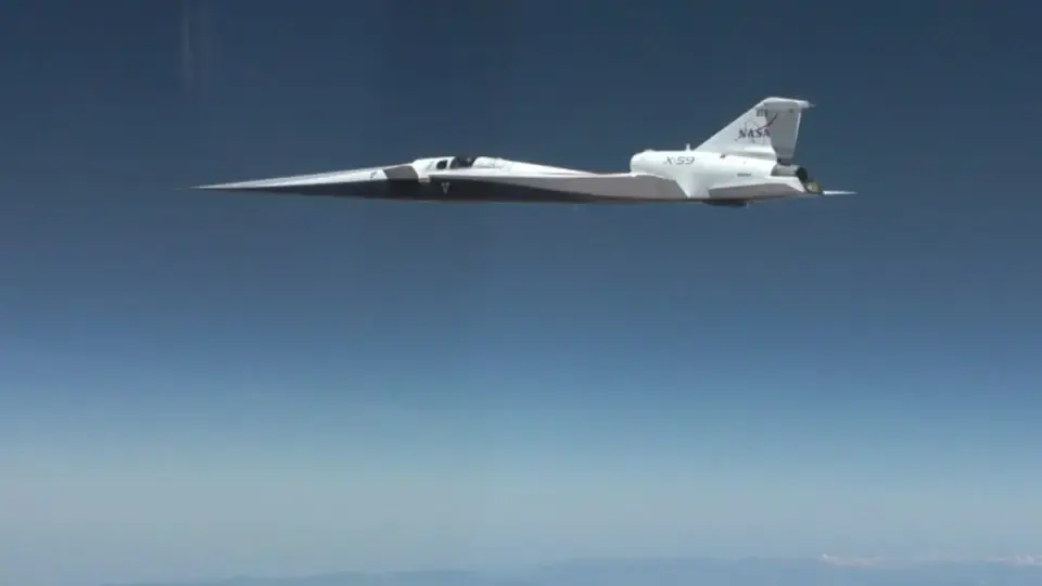 NASA's Quiet-Supersonic X-59 Surpasses Sound Barrier in Landmark Flight