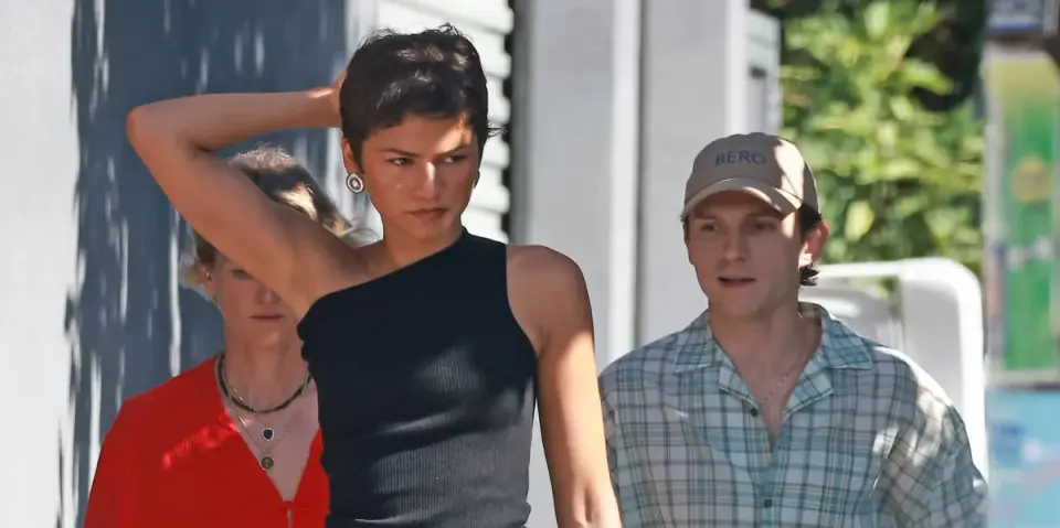 Zendaya and Tom Holland Visit L.A. Gallery in Contrasting Vintage and Preppy Styles