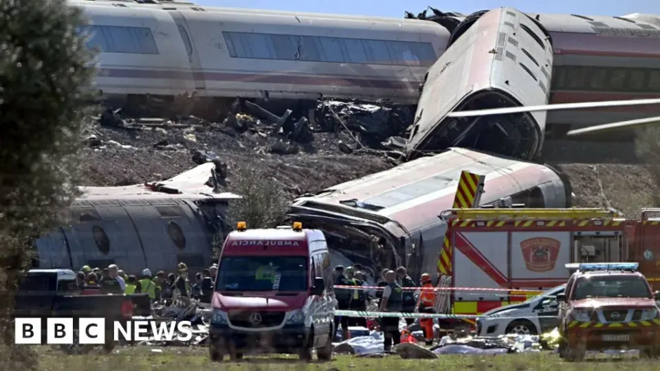 Spain declares national mourning after signaling error causes deadly train collision