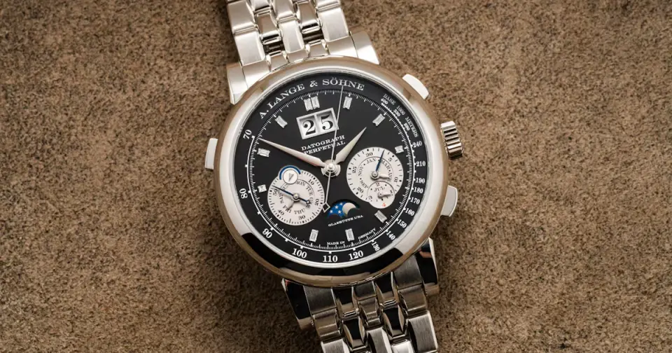 Lange Returns to Platinum Bracelets with 50-Piece Datograph Perpetual