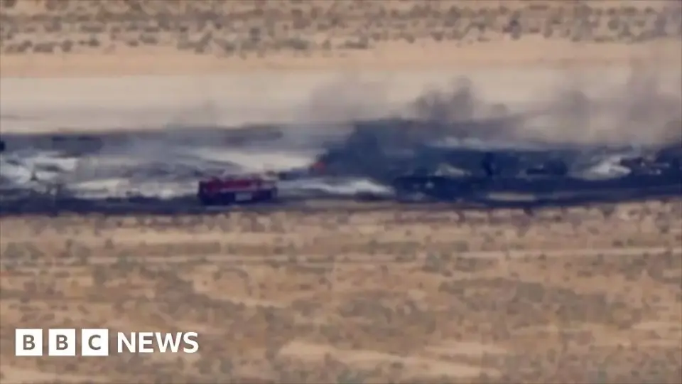 Emergency response underway after B-52 crash at Edwards AFB, California