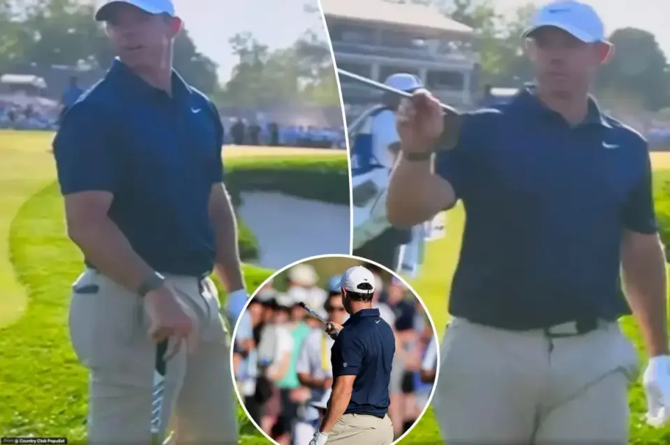 McIlroy shuts down heckler as PGA round slips away