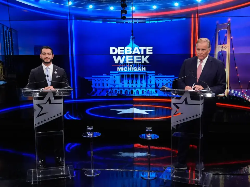Michigan Senate Debate: El-Sayed and Rogers Clash on Iran, Tariffs, and Identity