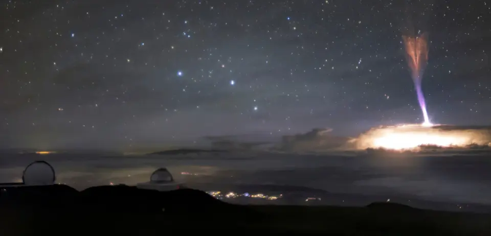 Rare Red Sprites Captured Over Mediterranean Storms