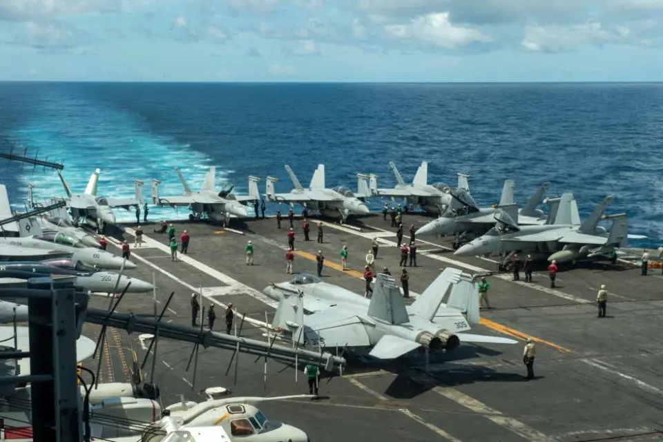 Navy aviators eject safely after carrier landing mishap off Virginia