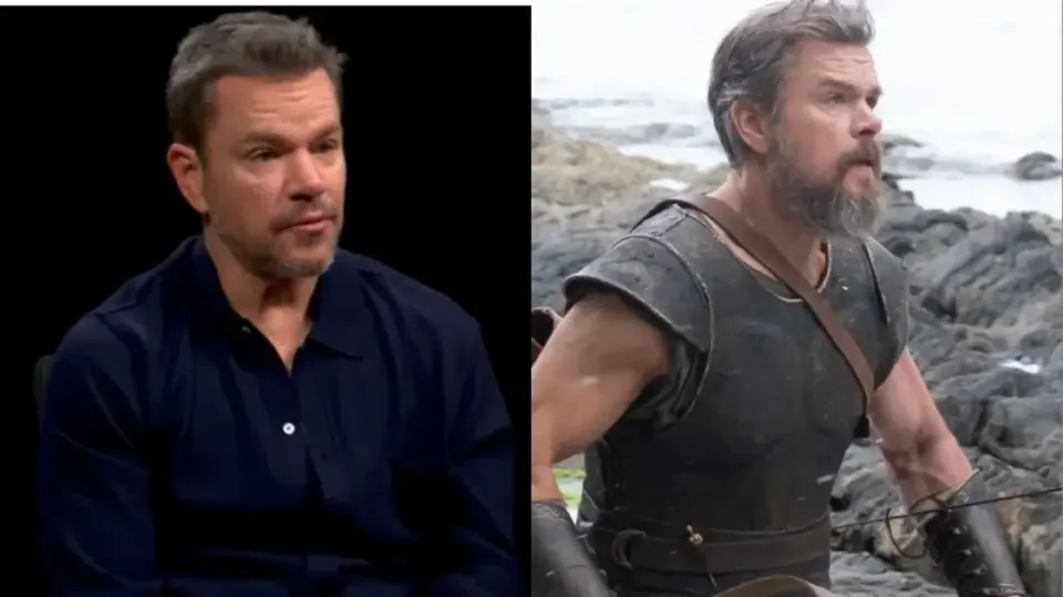 Matt Damon Credits Female Stunt Double for The Odyssey’s Key Action