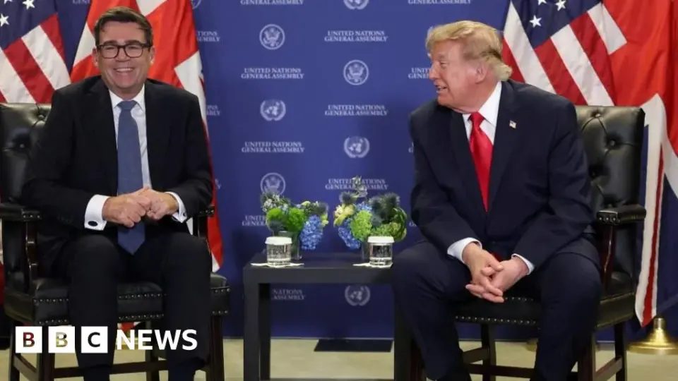 Burnham and Trump forge rapport in New York, but Chagos deal remains a flashpoint