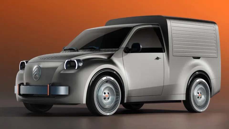 Citroën Unveils Electric 2CV Van Concept at Paris Motor Show