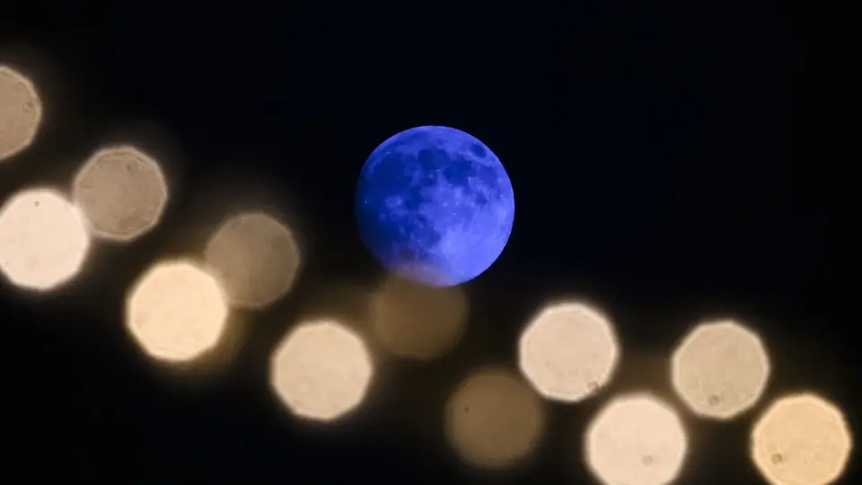 May’s Blue Moon Lights Up the Night Sky (Second Full Moon of the Month)