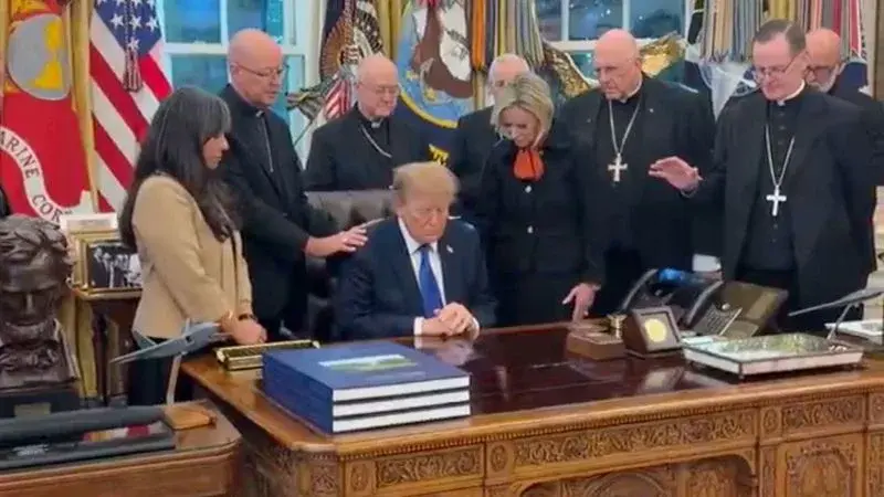 Catholic Bishops Apologize After White House Releases Oval Office Prayer Video Ahead of Midterms