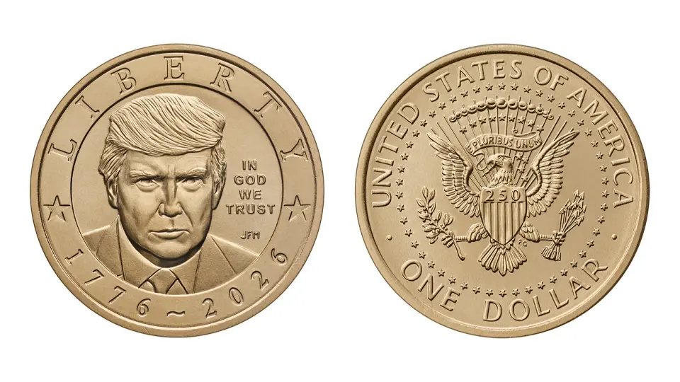 U.S. Mint Launches Controversial $1 Trump Coin for Semiquincentennial