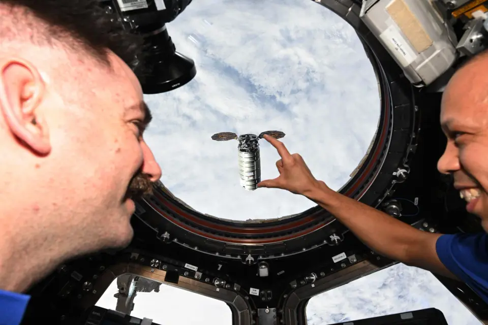 Cosmic prank: ISS crew pull off optical illusion with Cygnus XL