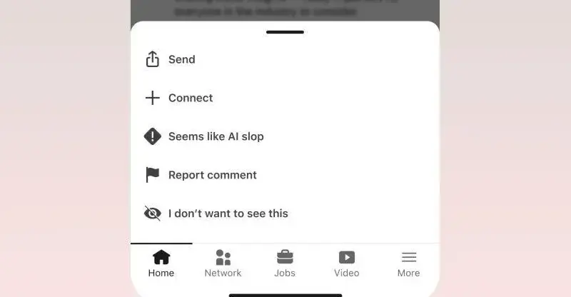 LinkedIn Tries a Flag Against AI Slop with a New Report Button