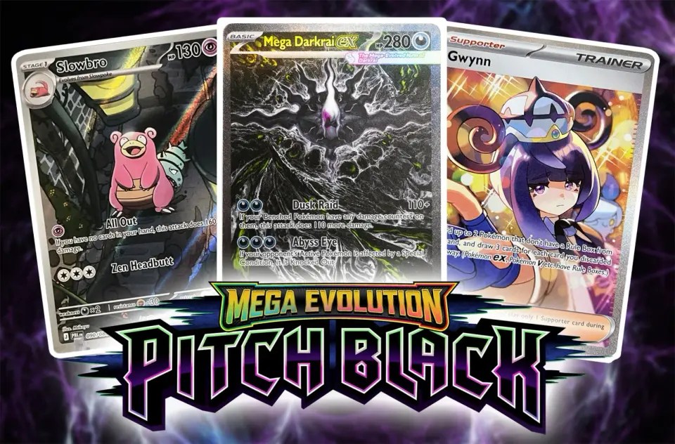 Pitch Black Mega Evolution Set Unveiled: 120 Cards, Prereleases, and Cosmos Foil Promos