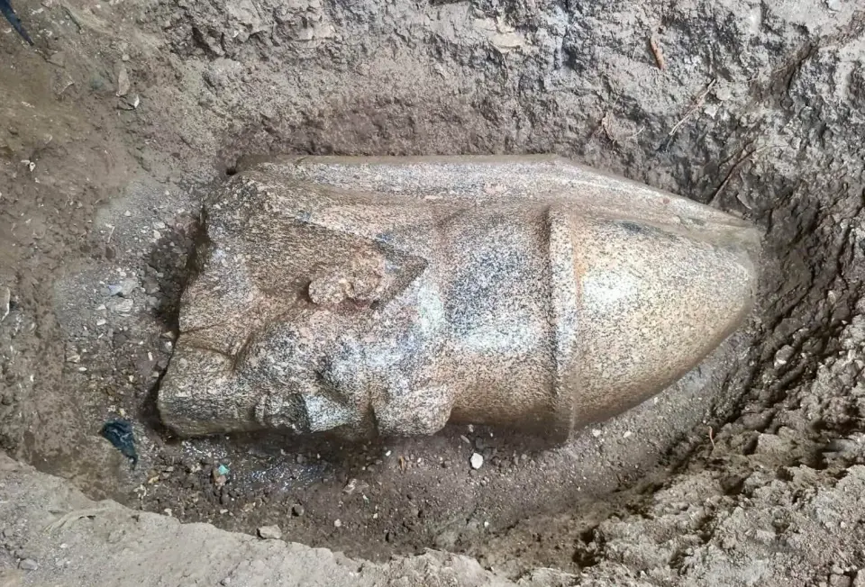 Egyptian Farmer’s Accidental Dig Unveils Colossal Ramses II Statues in Nile Delta