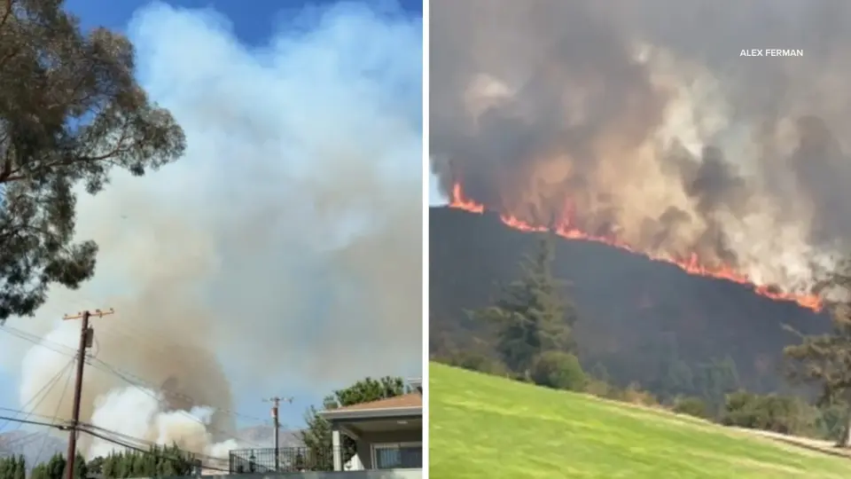 Brush Fire Above Burbank Triggers Evacuations Near DeBell Golf Course