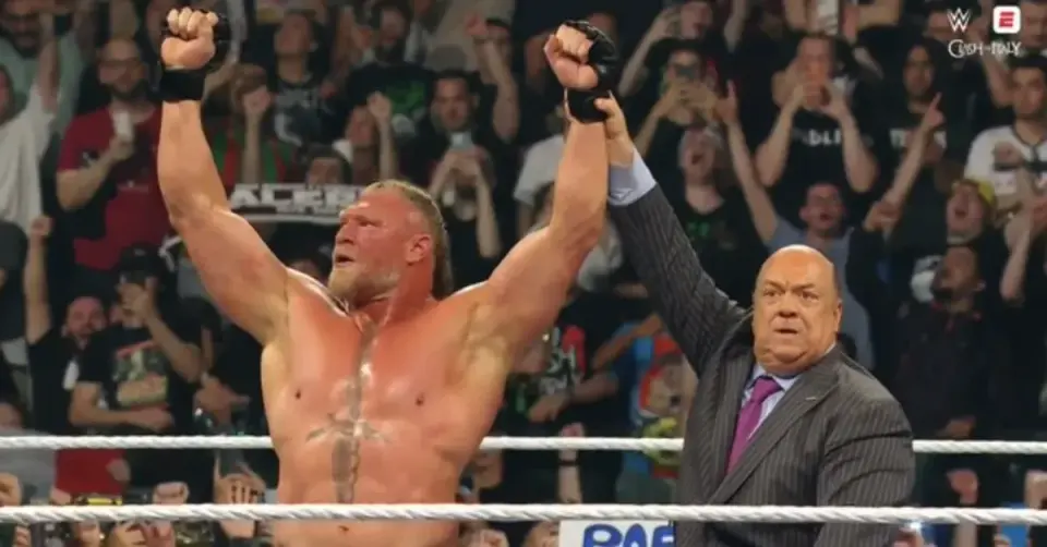 Lesnar's seven F-5s seal it for now, teeing up a SummerSlam clash with Oba Femi