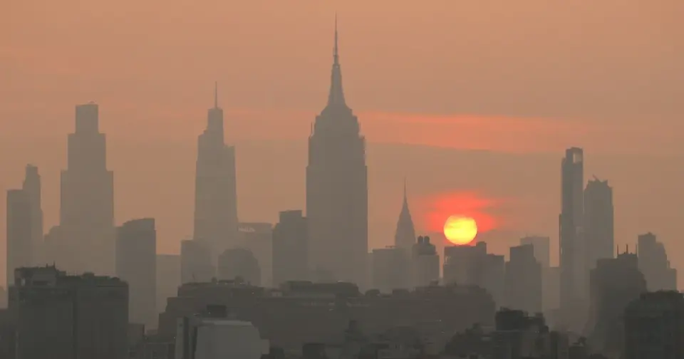 Canadian Wildfire Smoke Pushes U.S. Air Quality Into Unhealthy Range