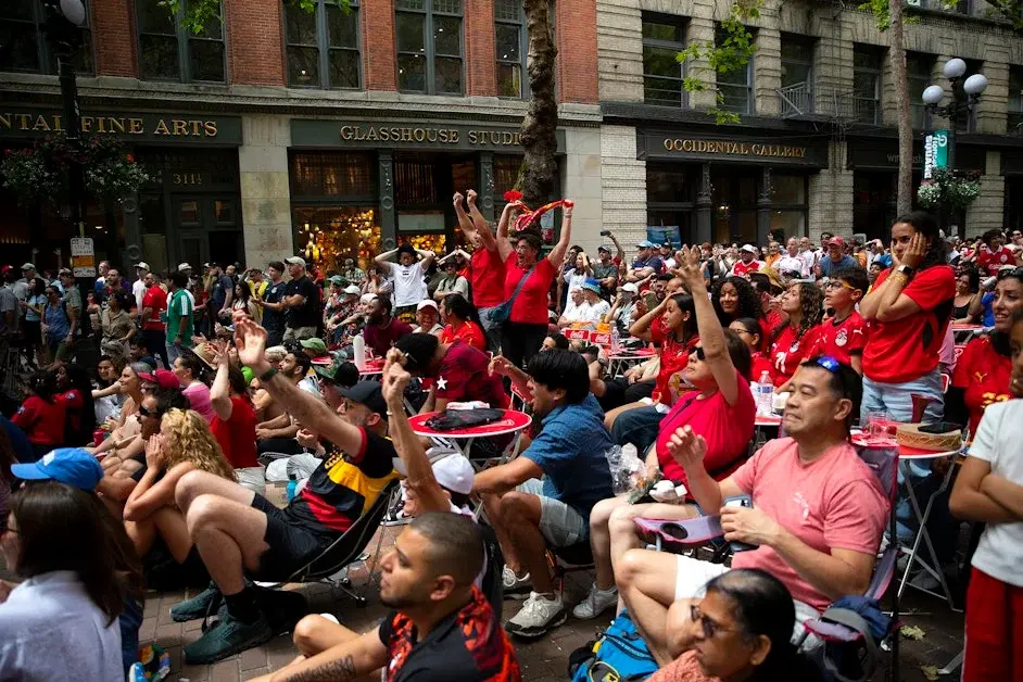 Pioneer Square Turns Into Seattle’s World Cup Village for Belgium-Egypt Clash