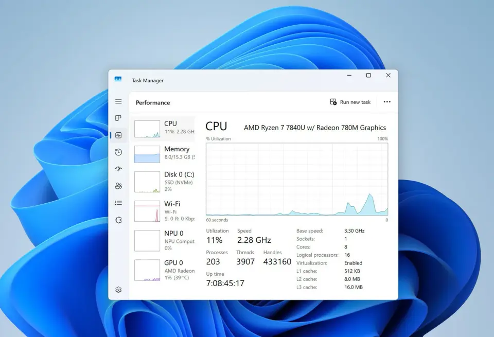 Windows 11 Gets Short Bursts of CPU Boost to Speed Core App Launches