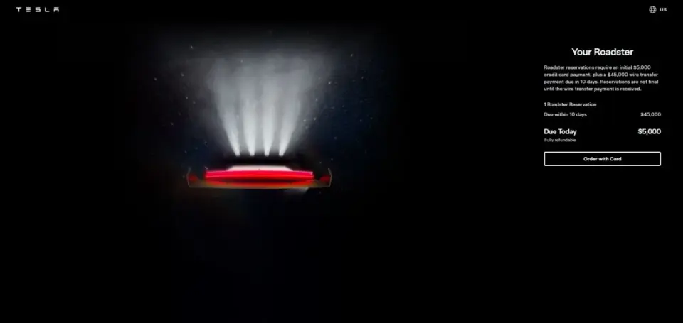 Tesla Reopens Roadster Orders with $50,000 Deposit Ahead of October 1 Waco Reveal