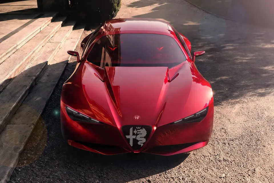Alfa Romeo Cuorerosso Concept Debuts at Paris with Hybrid V6 and New Design Language