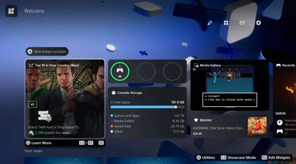 PS5 Beta Widget Reveals Exact Weekly GTA 5 Players and Top Games
