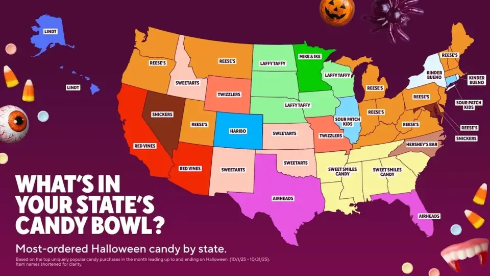 DoorDash Data Reveals Reese's Dominance and Regional Candy Preferences for 2026
