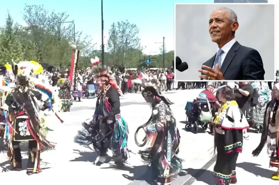 Obama Center opens with land acknowledgment, then Native American dance show