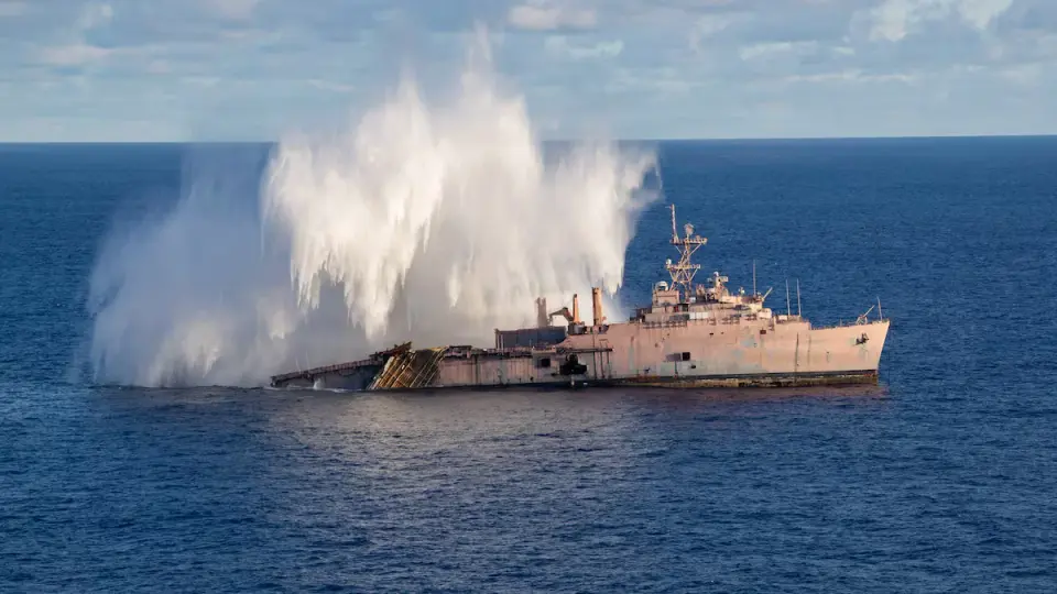 Submarine Torpedo Sinks Decommissioned US Ship During Multinational Pacific Drill