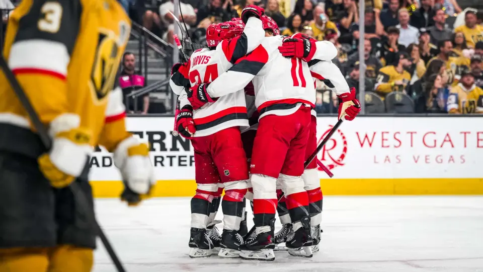 Staal Strikes Twice as Canes Tie Cup Final in Vegas