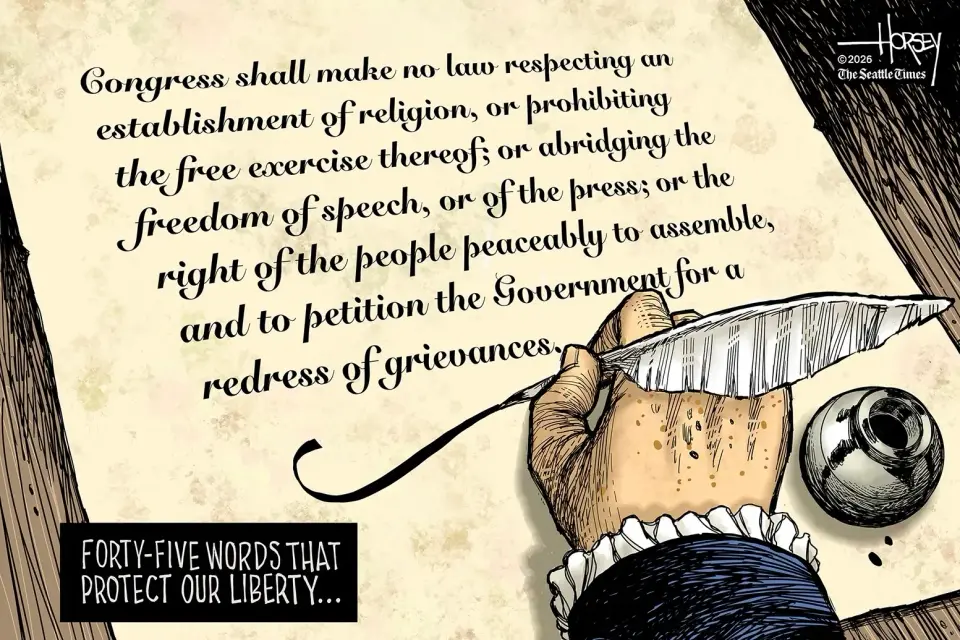 Free Speech Needs Your Help: A Daily Kos Cartoon on Democracy and Funding
