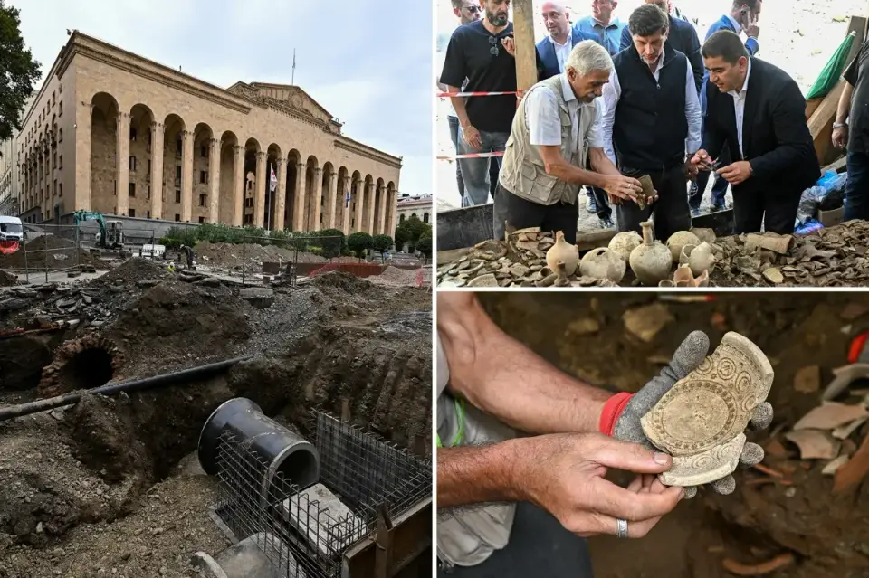 Roadwork in Tbilisi Unearths 1,000-Year-Old Silk Road Pottery Cache