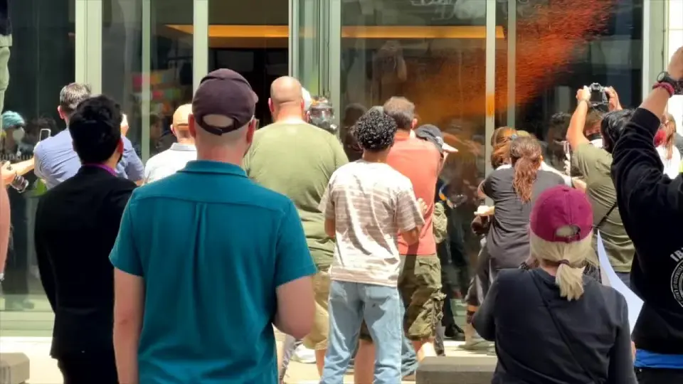 Chemical irritant sprayed as anti-ICE protest outside St. Paul courthouse coincides with charges