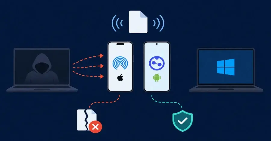 Nearby attackers can crash AirDrop and Quick Share, researchers warn
