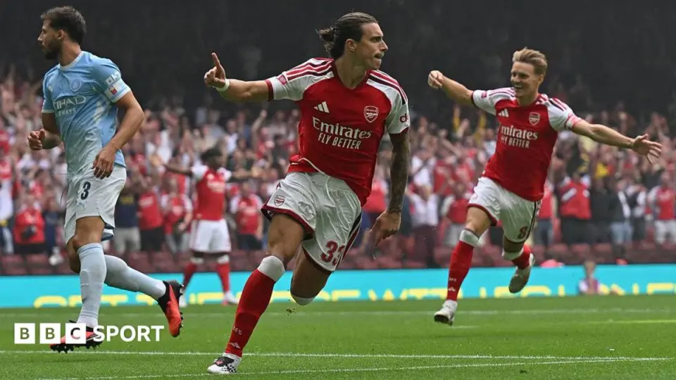 Calafiori sparks Arsenal to 3-0 Community Shield win over City