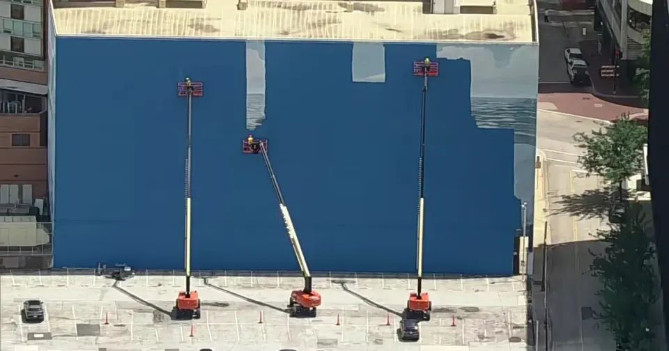 Dallas's Whaling Wall Painted Over for World Cup Promotion