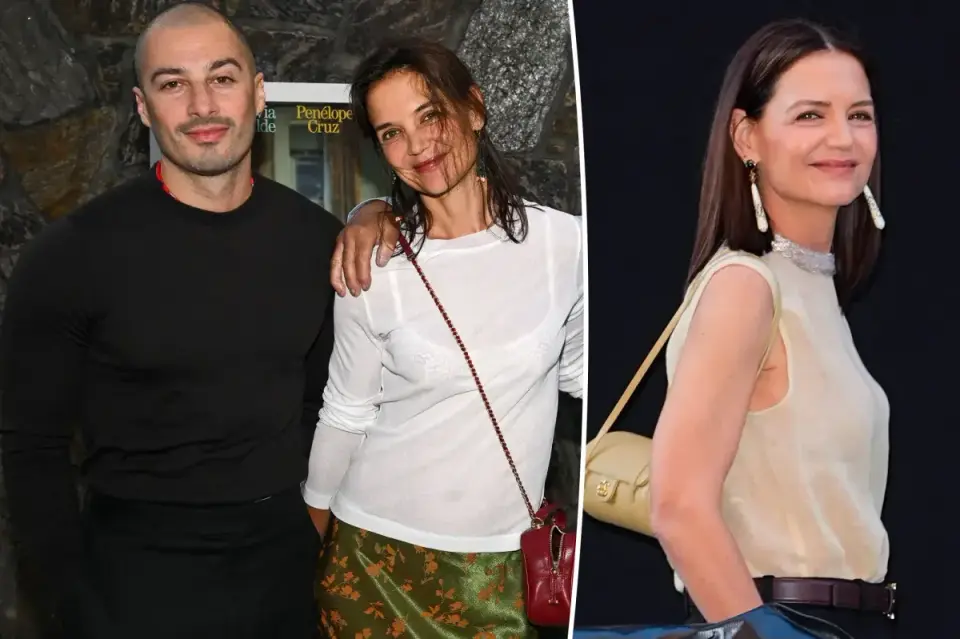 Holmes Sparks Dating Buzz as She Holds Hands with Artist at East Hampton Screening