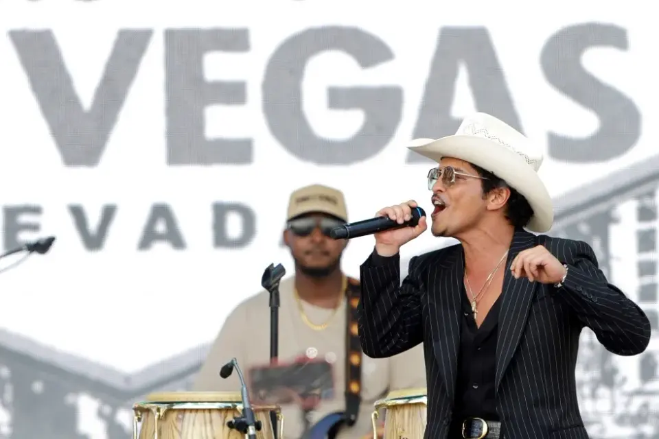 Las Vegas Debuts Bruno Mars Drive With Star-Studded Bruno Mars Day Parade