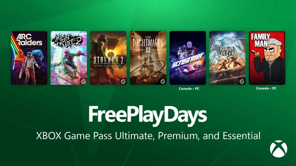 Xbox Free Play Days: ARC Raiders, S.T.A.L.K.E.R. 2, and Little Nightmares III Lead October 8-11 Lineup